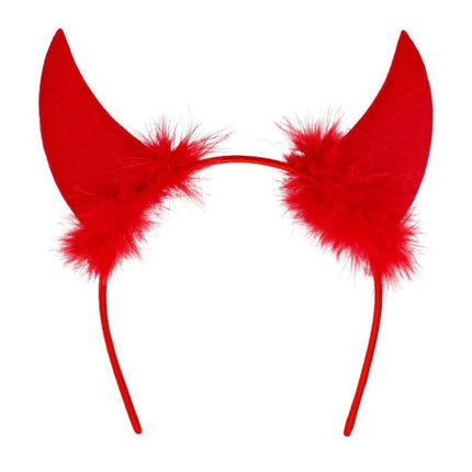 Halloween Haarband Rood Duivel van Boland koop je bij Partywinkel