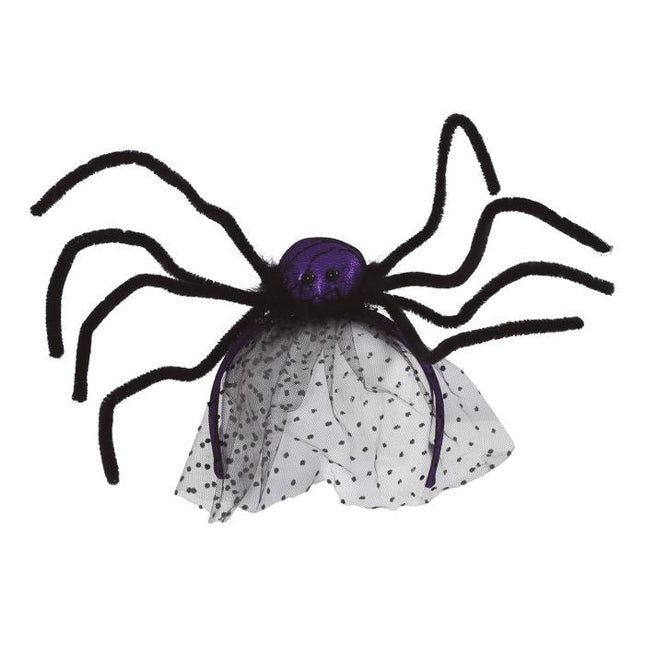 Halloween Haarband Spin Paars van Fiestas Guirca koop je bij Partywinkel