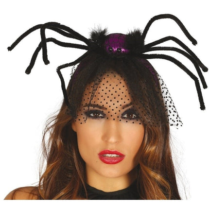 Halloween Haarband Spin Paars van Fiestas Guirca koop je bij Partywinkel