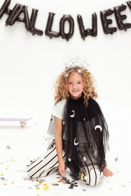 Halloween Haarband Spinnenweb 21cm van Partydeco koop je bij Partywinkel