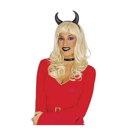 Halloween Haarband Zwart Duivel van Fiestas Guirca koop je bij Partywinkel