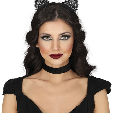 Halloween Haarband Zwart Kat van Fiestas Guirca koop je bij Partywinkel