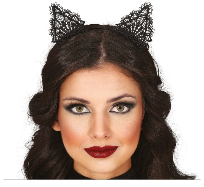 Halloween Haarband Zwart Kat van Fiestas Guirca koop je bij Partywinkel
