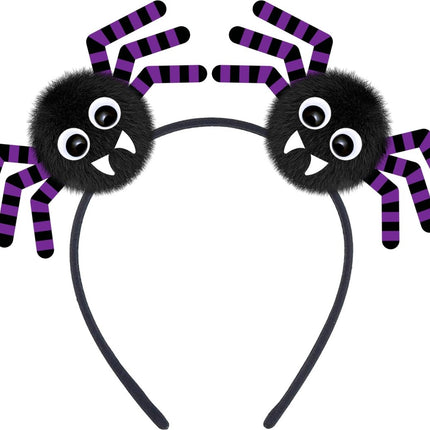 Halloween Haarband Zwart Spinnen van Fiestas Guirca koop je bij Partywinkel