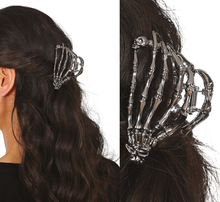Halloween Haarclip Skelet 8,5cm van Fiestas Guirca koop je bij Partywinkel