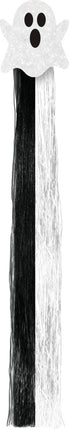 Halloween Hair Extension Zwart Wit Spook 40cm van Fiestas Guirca koop je bij Partywinkel