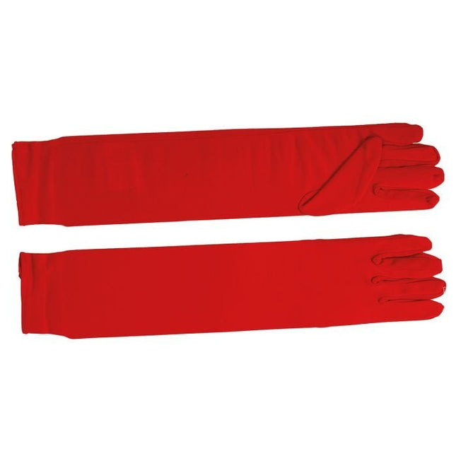 Halloween Handschoenen Rood 42cm van Fiestas Guirca koop je bij Partywinkel