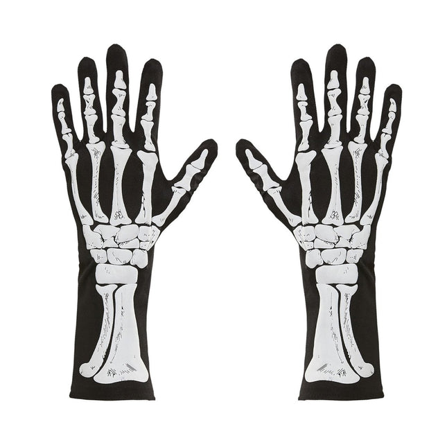 Halloween Handschoenen Skelet 35cm van Widmann koop je bij Partywinkel