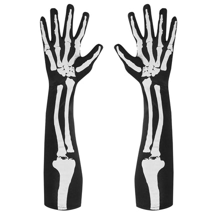 Halloween Handschoenen Skelet 50cm van Widmann koop je bij Partywinkel