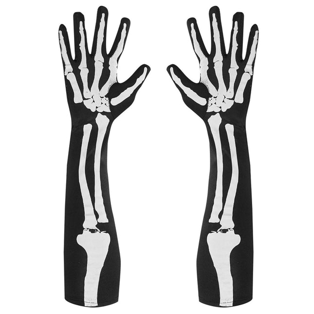 Halloween Handschoenen Skelet 50cm van Widmann koop je bij Partywinkel