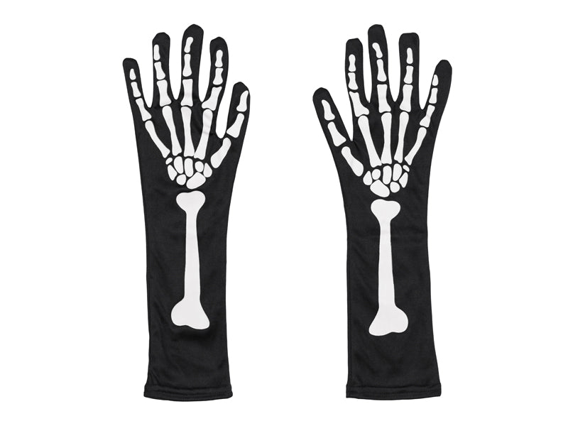 Halloween Handschoenen Skelet Glow In The Dark van Partydeco koop je bij Partywinkel