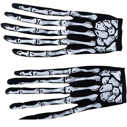 Halloween Handschoenen Skelet Vingers van Fiestas Guirca koop je bij Partywinkel