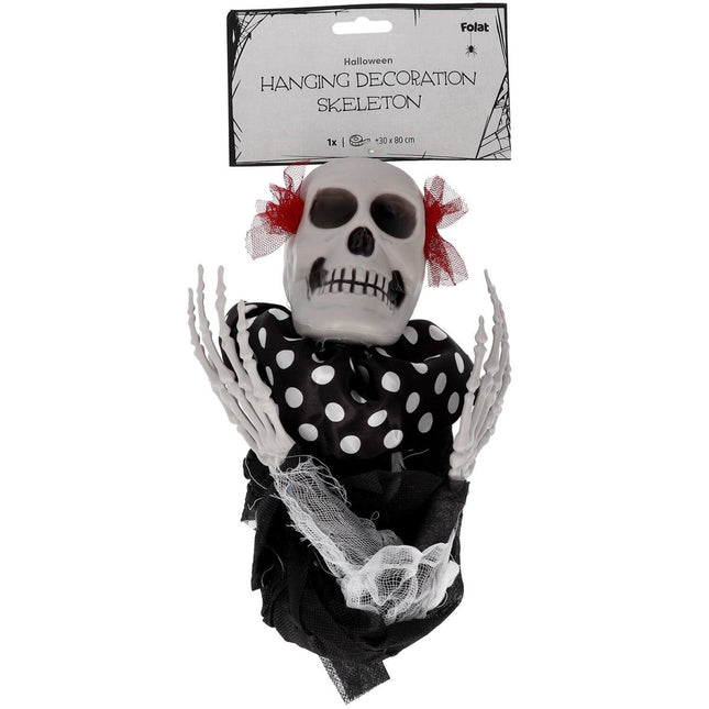 Halloween Pop Clown Skelet 85cm van Folat koop je bij Partywinkel