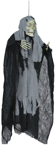 Halloween Pop Grijs Skelet 1,2m van Fiestas Guirca koop je bij Partywinkel