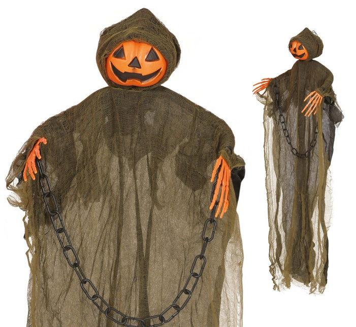 Halloween Pop Pompoen Geest 98cm van Fiestas Guirca koop je bij Partywinkel