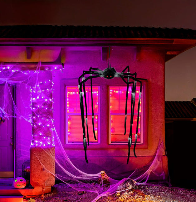 Halloween Hangdecoratie Spin Met Lange Poten 80cm van Fiestas Guirca koop je bij Partywinkel