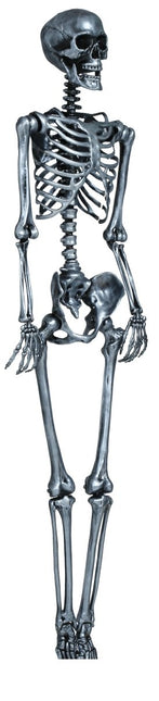 Halloween Hangdecoratie Zilver Skelet 90cm van Fiestas Guirca koop je bij Partywinkel