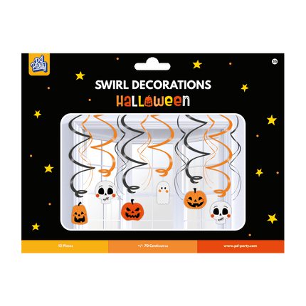Halloween Hangspiralen 70cm van Paper Dreams koop je bij Partywinkel