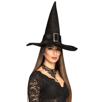Halloween Heksen Hoed Zwart van Boland koop je bij Partywinkel