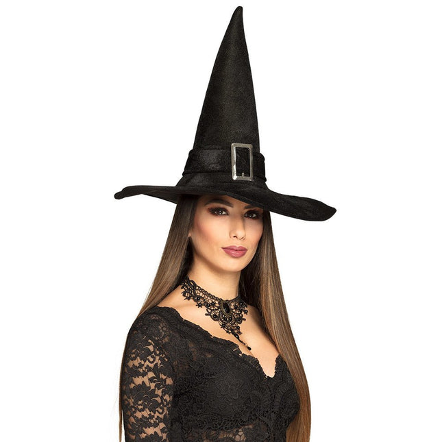 Halloween Heksen Hoed Zwart van Boland koop je bij Partywinkel