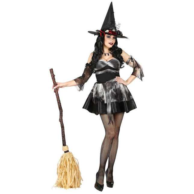 Halloween Heksenbezem 1,25m van Widmann koop je bij Partywinkel