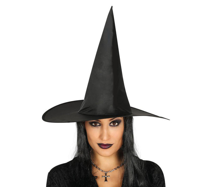Halloween Heksenhoed Haar Zwart van Fiestas Guirca koop je bij Partywinkel