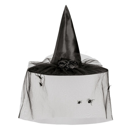 Halloween Heksenhoed Sluier Kort van Boland koop je bij Partywinkel