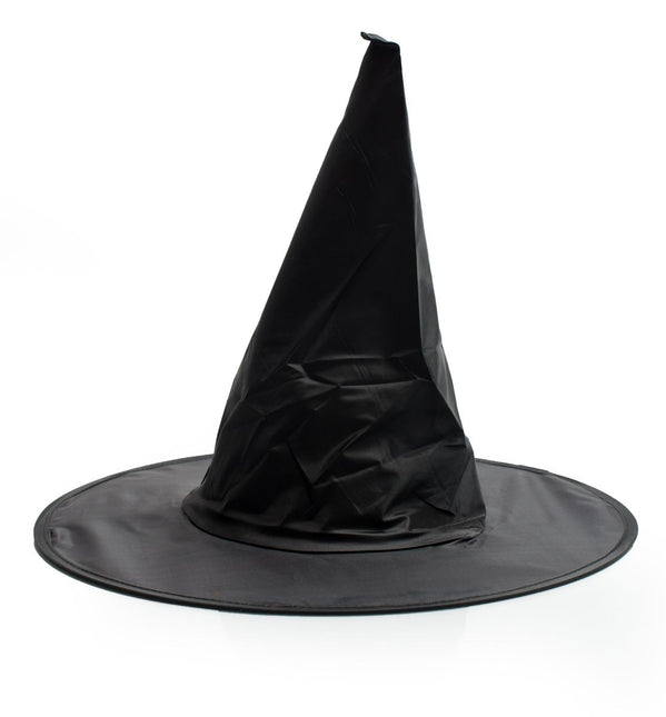 Halloween Heksenhoed Zwart Hoog van Partychimp koop je bij Partywinkel