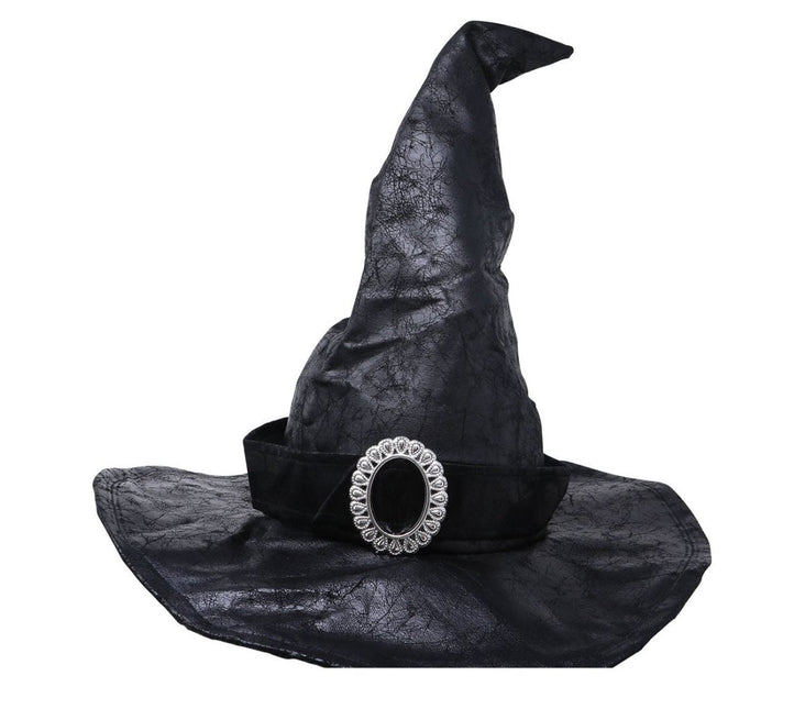 Halloween Heksenhoed Zwarte Gesp van Fiestas Guirca koop je bij Partywinkel