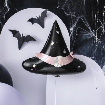 Halloween Helium Ballon Heksenhoed Leeg 57,5cm van Partydeco koop je bij Partywinkel