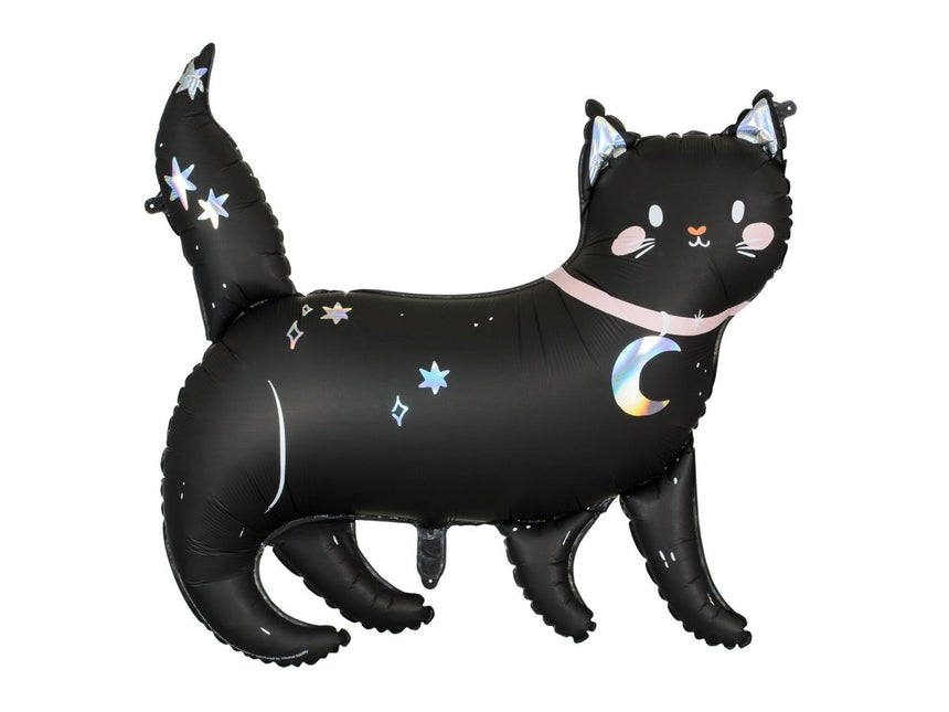 Halloween Helium Ballon Kat Leeg 95cm van Partydeco koop je bij Partywinkel