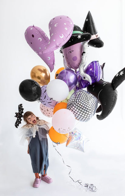 Halloween Helium Ballon Vleermuis Leeg 40cm van Partydeco koop je bij Partywinkel