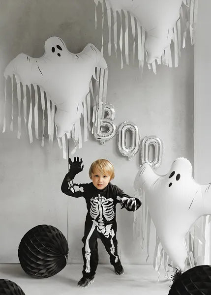 Halloween Helium Ballon Wit Spook Leeg 93cm van Partydeco koop je bij Partywinkel