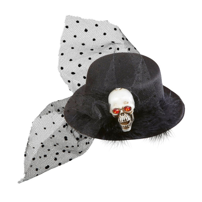 Halloween Hoed Schedel Mini van Widmann koop je bij Partywinkel