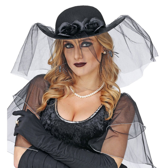Halloween Hoed Weduwe van Widmann koop je bij Partywinkel