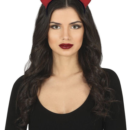 Halloween Hoofdband Rood Duivelshorenen van Fiestas Guirca koop je bij Partywinkel