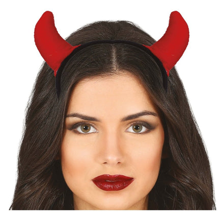 Halloween Hoofdband Rood Duivelshorenen van Fiestas Guirca koop je bij Partywinkel
