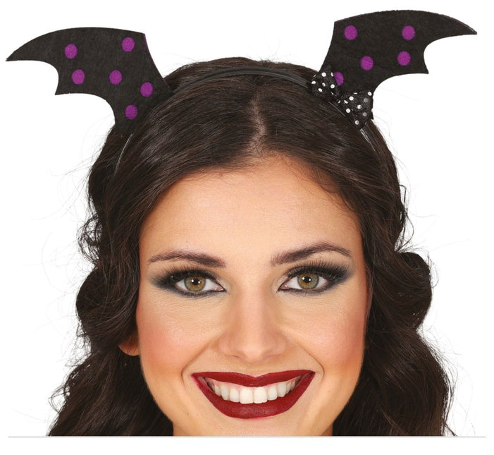 Halloween Hoofdband Vleermuis Vleugels van Fiestas Guirca koop je bij Partywinkel