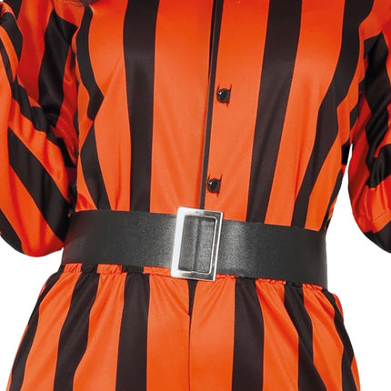 Halloween Jumpsuit Dames Harlekijn Gevangene van Fiestas Guirca koop je bij Partywinkel