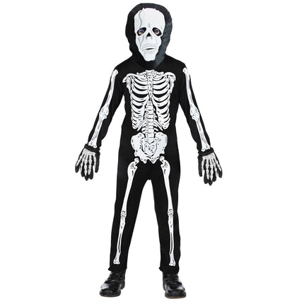 Halloween Jumpsuit Zwart Kind Skelet van Widmann koop je bij Partywinkel