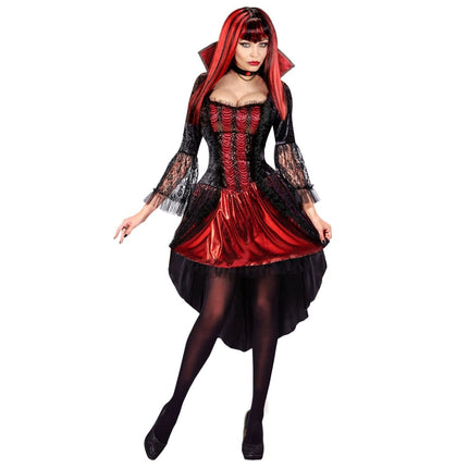 Halloween Jurk Dames Vampier 2 delig van Widmann koop je bij Partywinkel