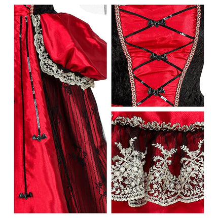 Halloween Jurk Dames Vampier 3 delig van Widmann koop je bij Partywinkel