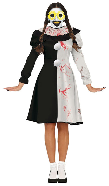 Halloween Jurk Dames Verschrikkelijke Clown van Fiestas Guirca koop je bij Partywinkel