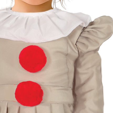 Halloween Jurk Meisje Clown Met Kraag van Fiestas Guirca koop je bij Partywinkel
