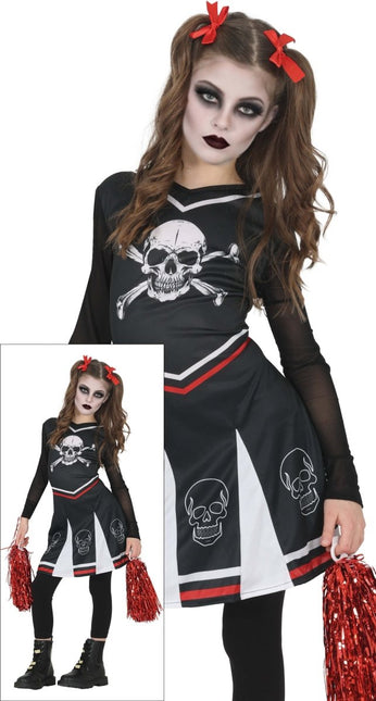 Halloween Jurk Meisje Gothic Cheerleader van Fiestas Guirca koop je bij Partywinkel