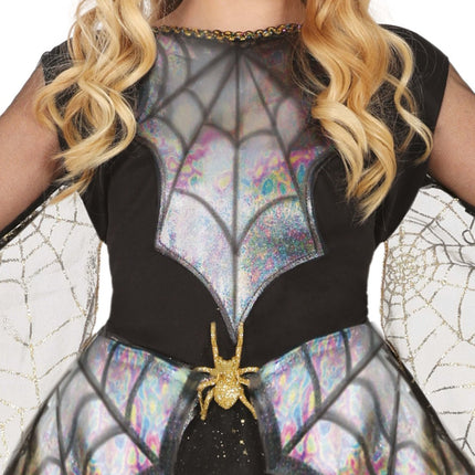Halloween Jurk Meisje Spinnenwebben En Spin van Fiestas Guirca koop je bij Partywinkel