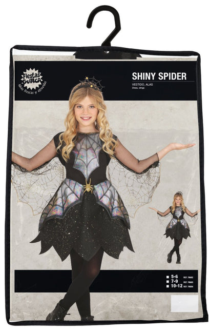 Halloween Jurk Meisje Spinnenwebben En Spin van Fiestas Guirca koop je bij Partywinkel