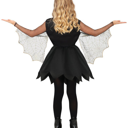 Halloween Jurk Meisje Spinnenwebben En Spin van Fiestas Guirca koop je bij Partywinkel
