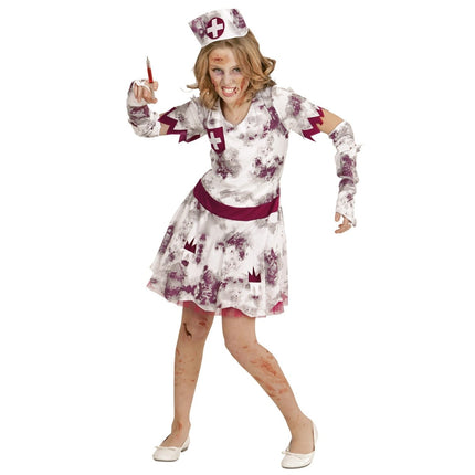 Halloween Jurk Meisje Verpleegster Zombie van Widmann koop je bij Partywinkel