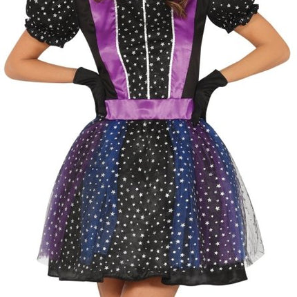 Halloween Jurk Paars Dames Heks Ster van Fiestas Guirca koop je bij Partywinkel